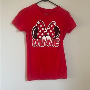 Disney Minnie Mouse Red Short Sleeve Tee